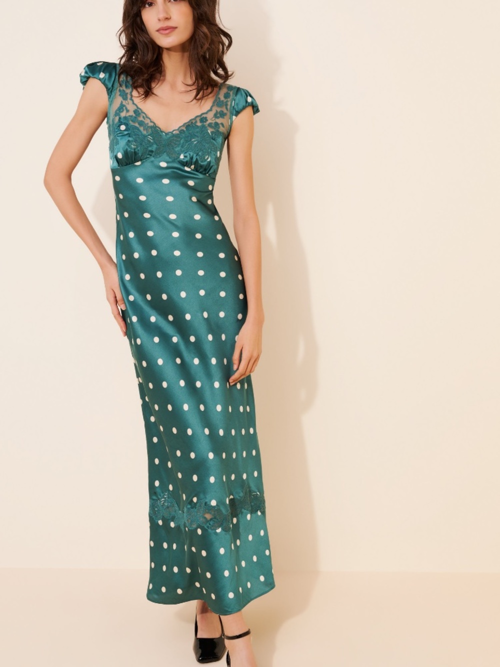 Free People Butterfly Babe Cutout Maxi Dress - Dark Green - Small - Picture 4 of 6
